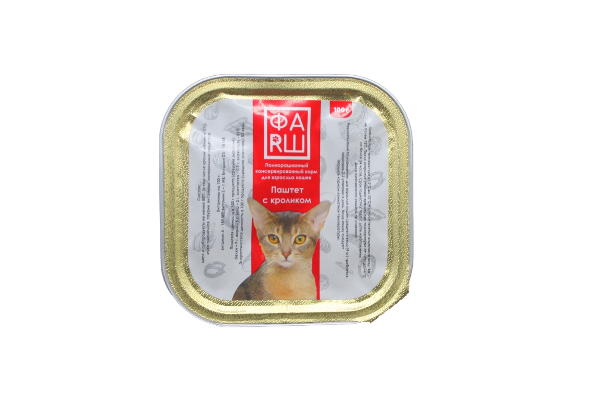 Паштет для кошек ФАRШ с Кроликом 100 г
