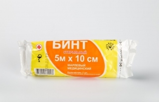 Бинт марлевый Вера-Мед стерильный 5 м х 10 см