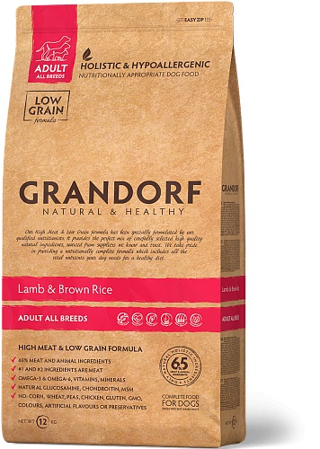 Сухой корм Grandorf Dog Lamb&Rice All Breeds Ягнёнок с рисом для собак всех пород 3 кг