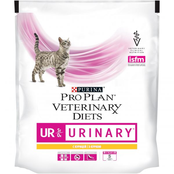 Сухой корм для кошек Pro Plan Veterinary Diets UR при болезнях нижних отделов мочевыводящих путей, Курица 350 г