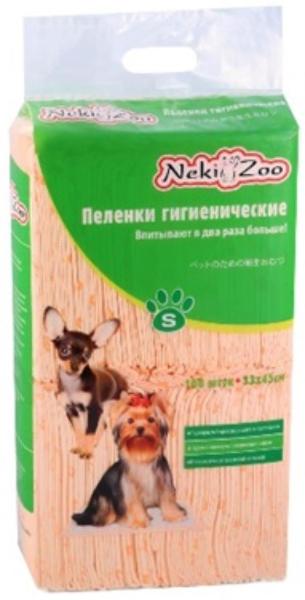 Пеленки гигиенические для домашних животных NekiZoo 33х45 см 50 шт.